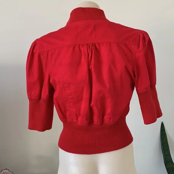 Red cotton jacket - Picture 2 of 7